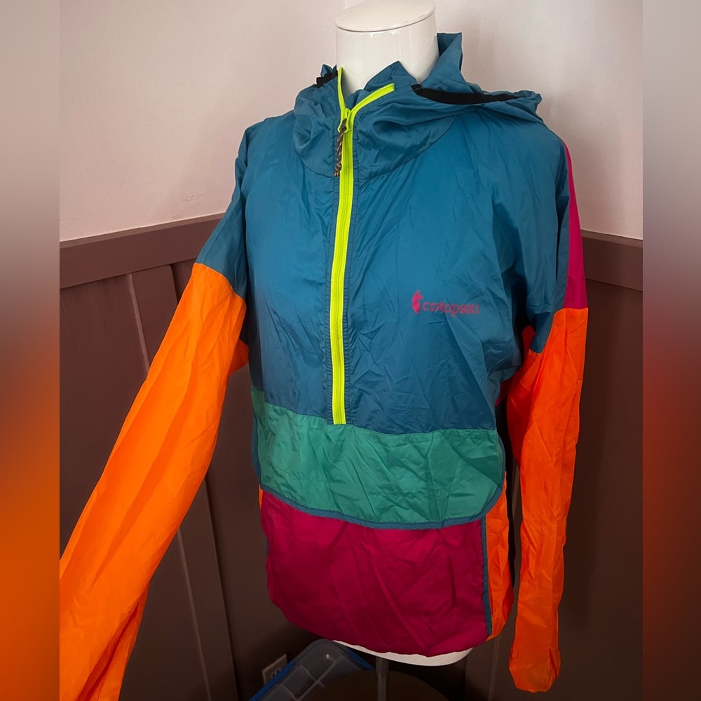 Cotopaxi Neon Teca Half-zip Windbreaker